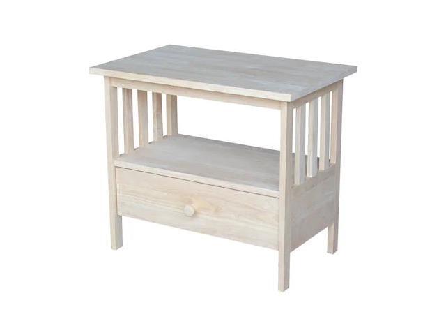 INTERNATIONAL CONCEPTS TV-28 Mission EnteRTAinment / TV Stand, 28', Unfinished