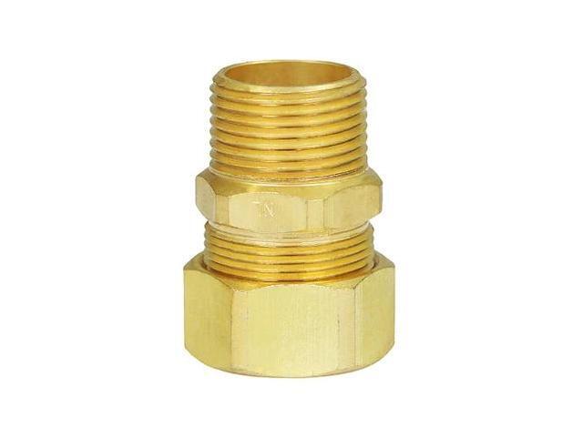 EVERFLOW C68R-7834-NL 7/8' O. D. COMP x 3/4' MIP Reducing Adapter Pipe Fitting,