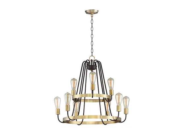 MAXIM LIGHTING 11737OIAB Haven 9-Light 27' Wide Oil Rubbed Bronze / Antique