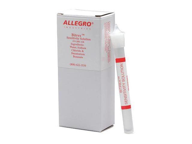 ALLEGRO INDUSTRIES 2041-11K Sensitivity Solution,Bitrex,2.5mL,PK6