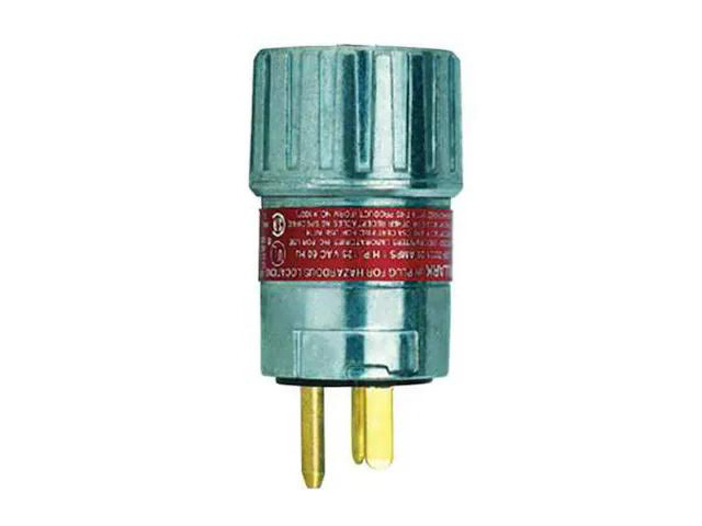 HUBBELL KILLARK UGP-20231QW Plug,20A,2P,3W,UL E91049/E53660,Alu,125V