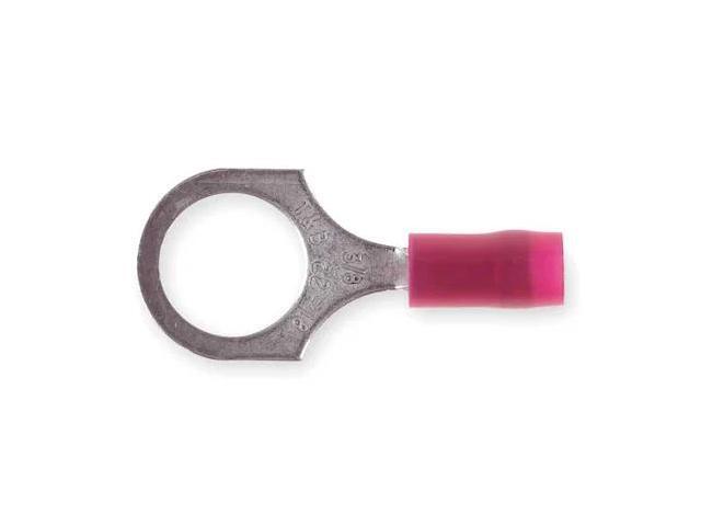 STA-KON RA18-38 Ring Terminal, 3/8 in Stud Size, 16 AWG, 600 V, Nylon