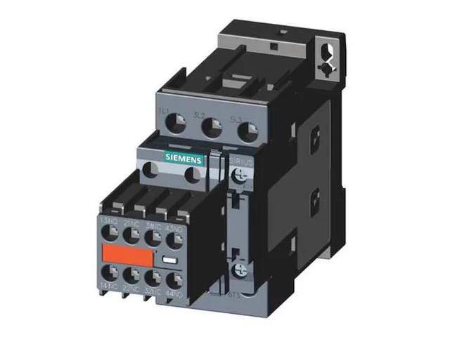 SIEMENS 3RT20251AK643MA0 IEC Magnetic Contactor, 2NC/2NO, 110V-120V AC, 3 P,