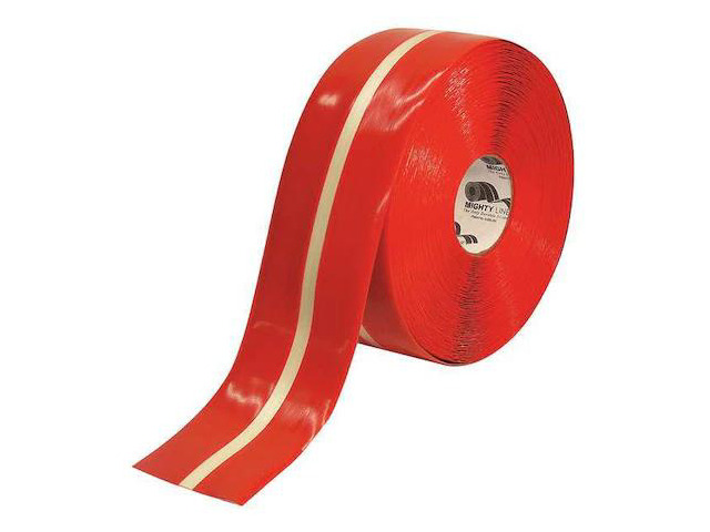 MIGHTY LINE 4RRLUMCTR Industrial Safety Floor Marking Tape Vinyl