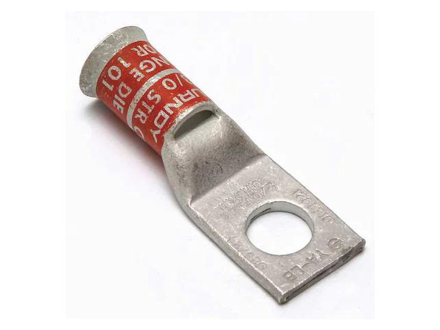 BURNDY YA27LB One Hole Lug Compress Connector,2/0 AWG