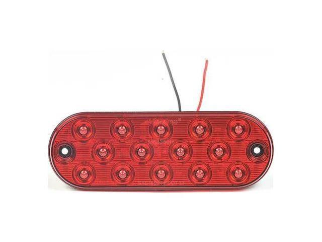 MAXXIMA M63350R Stop/Turn/Tail Light,Oval,Red,6-1/2' L