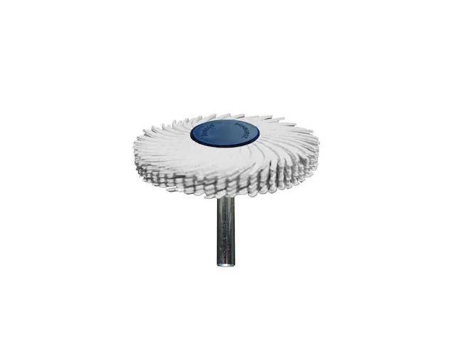 DEDECO 1808 Sunburst Radial Bristle Discs 2 in Curved Tc 6-Ply White 120 Grit