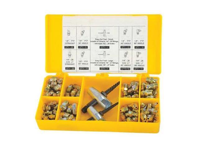 WESTWARD 5NUF2 Grease Fitting and Install Kit,SAE