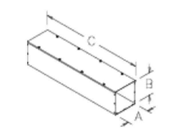HOFFMAN F66T124GVP Lay-In, Flat-Cover Wireway,6inWx6inH