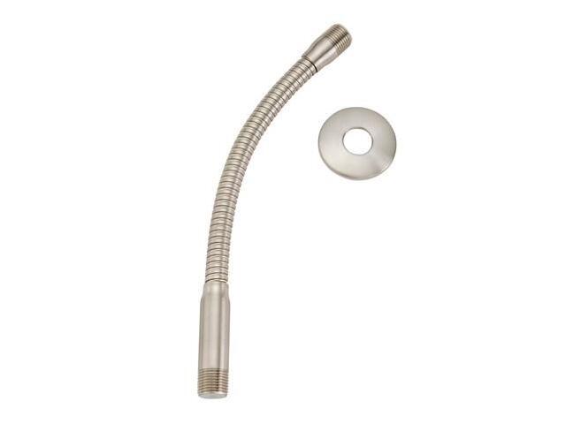 plumb pak k780bn stylewise flexible shower arm with easily adjustable position, brushed nickel finish