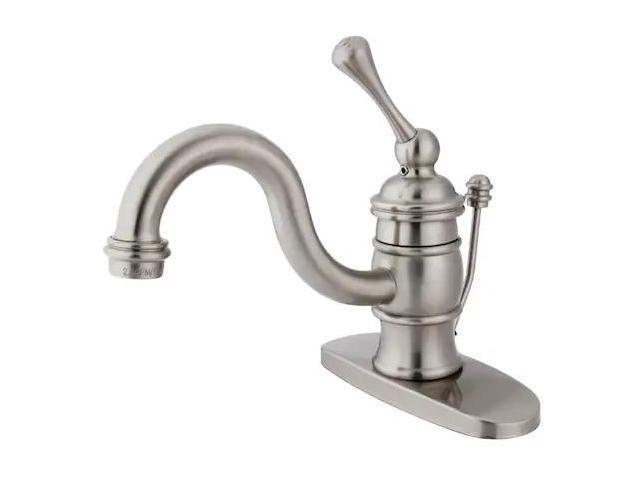 Kingston Brass KB3408BL Single Handle 4' Centerset Lavatory Faucet with Retail P