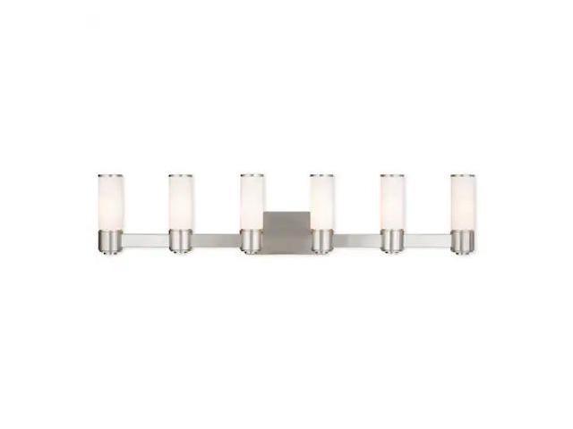 Photos - Light Bulb LIVEX LIGHTING 52126-91 Weston 6 Light Brushed Nickel ADA Wall Sconce/ Bat