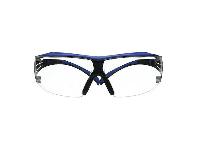 3M SF401XSGAF-BLU SecureFit 400, Safety Glasses, Scotchgard Anti-Fog &