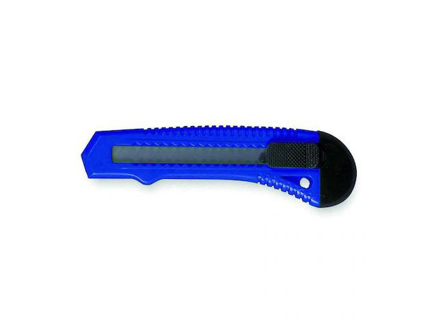 WESTWARD 1CNZ1 Snap-Off Utility Knives, 6' L, 18mm Blade, Blue / Black
