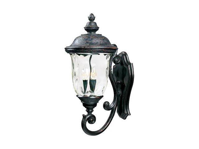MAXIM 3424WGOB Carriage House 3-Light 12.5' Wide Oriental Bronze Outdoor Wall