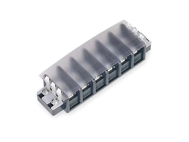 ZORO SELECT 6YH77 Cover,Terminal Strip,12 Pole,Clear