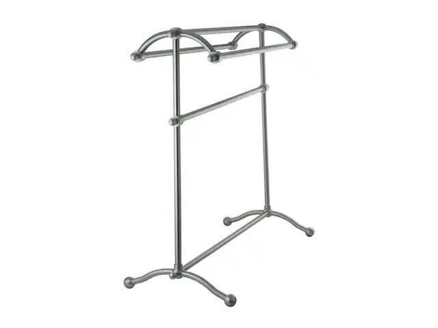 Kingston Brass SCC2298 Pedestal Towel Rack, Satin Nickel