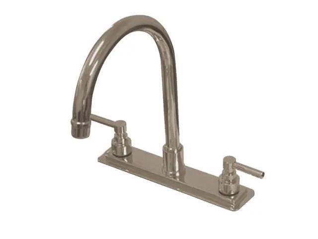 Kingston Brass KS8798ELLS Kitchen, Faucet, Satin Nickel