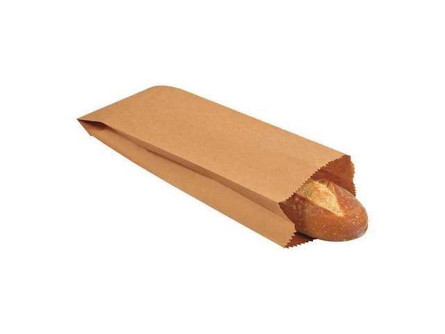 PARTNERS BRAND BGG102K Grocery Bags, 4 1/2' x 2 1/2' x 16', Kraft, PK500