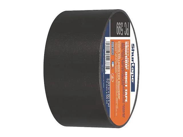Shurtape PC-599 ShurGRIP Heavy Duty Duct Tape: 3 in. x 60 yds. (Black)