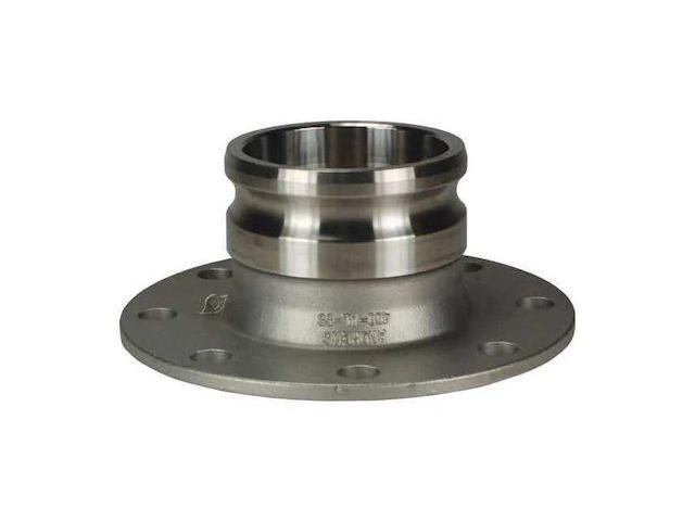 DIXON 400-AL-SS 4' Male Adapter x 150 lb. Flange SS Flange Adapter