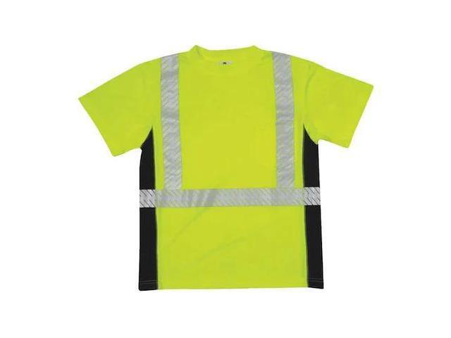 KISHIGO 9114-XL Unisex Short Sleeve Hi-Vis Black Sided T-Shirt, Polyester,