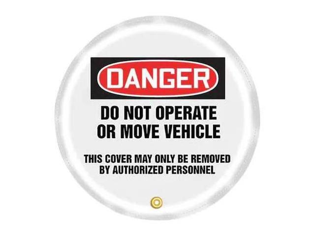 ACCUFORM KDD824 Steering Wheel Cover,Do Not Operate,20