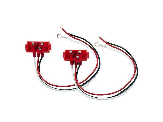 MAXXIMA M50900 Wire Connector, 18 AWG Max, 2 Port, Black, Red, White, PVC