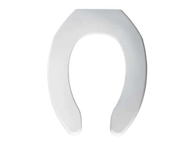 BEMIS 1055SSC 000 Toilet Seat Without Cover, Self-Sustaining Check Hinge,