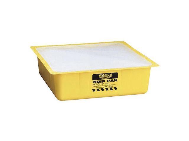 EAGLE MFG 1670PK12 Drip Pan, 1 gal Spill Capacity, Polyethylene