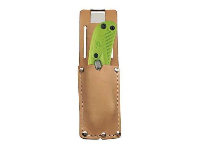 PARTNERS BRAND KN147 Tool Pouch, Leather Holster,Tan,PK6, Tan