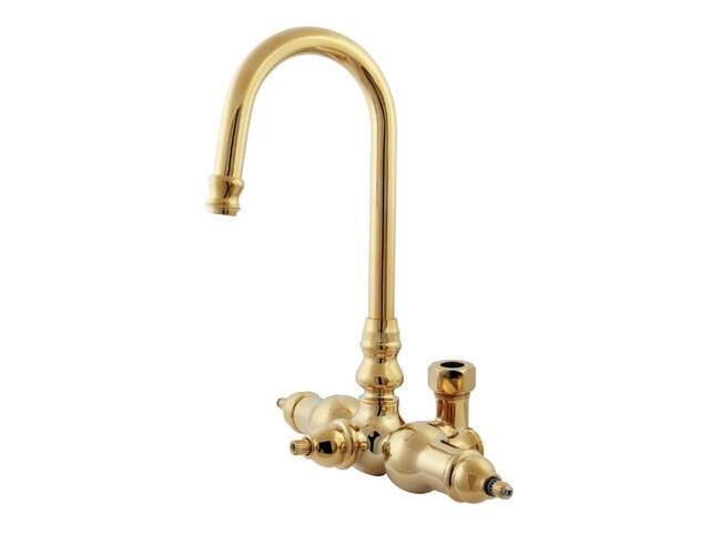 Kingston Brass ABT200-2 Goose Neck Faucet with Back Outlet & Diverter