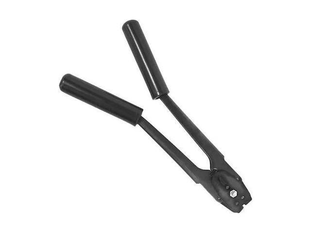 PARTNERS BRAND SST1112 Double Notch Steel Strapping Sealer, 1/2, Black, 1/Case