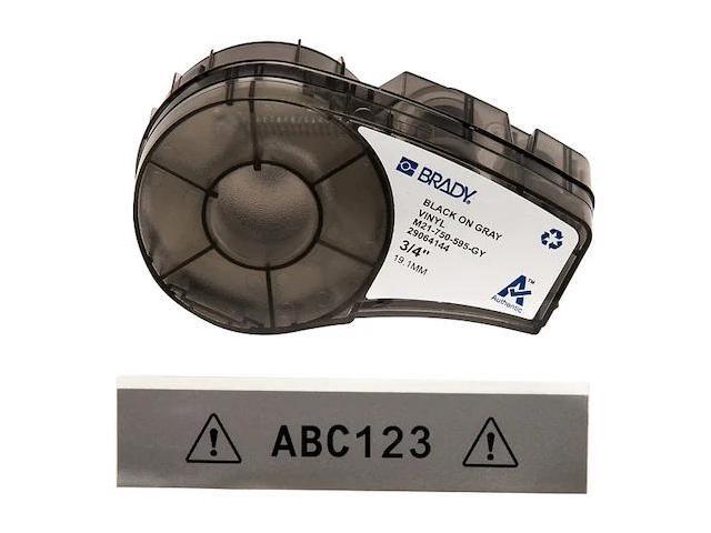 BRADY M21-750-595-GY Label Tape Cartridge,Permanent Printer