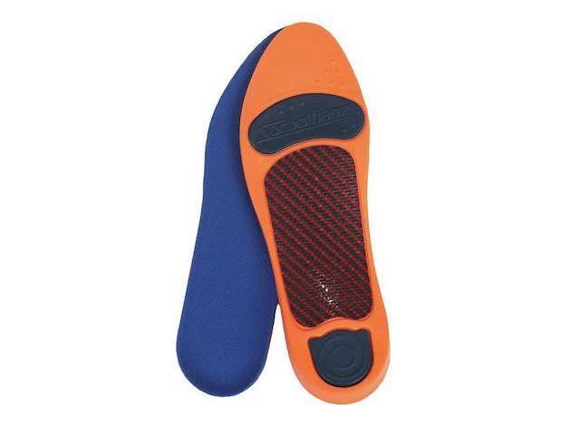 IMPACTO ERINGRAA Insole, Graphite Composite, Sorbothane, Orange/Blue, Men 4 to