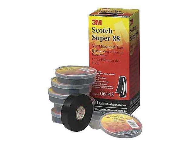 3M 88-Super-3/4x36YD Electrical Tape, 8.5 mil, 3/4'x 108 ft., PK48