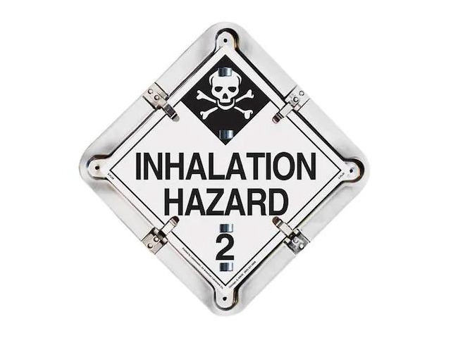 LABELMASTER 27HM206 Vehicle Placard Flipchart, Aluminum, 13 1/2 in W x 13 1/2