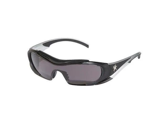 MCR SAFETY HL112AF Hellion, Safety Glasses Anti-Fog & Anti-Scratch, Gray Lens,