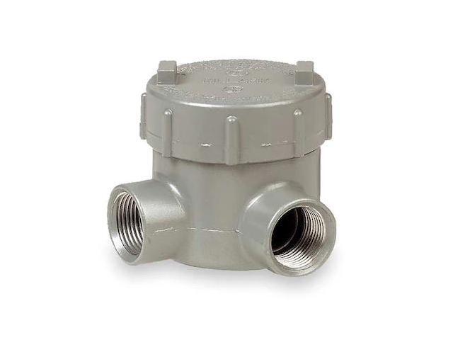 HUBBELL KILLARK GECLT-2M Conduit Outlet Body,Iron,L