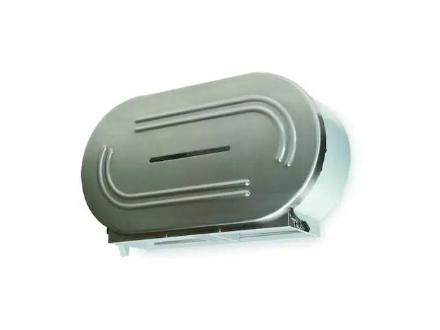 TOUGH GUY 1ECK1 Toilet Paper Dispenser,(2) Rolls,SS