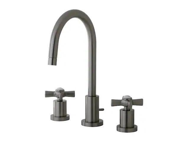 Kingston Brass KS8958ZX Kingston Brass Millennium Mini Widespread Kitchen Faucet, Satin Nickel