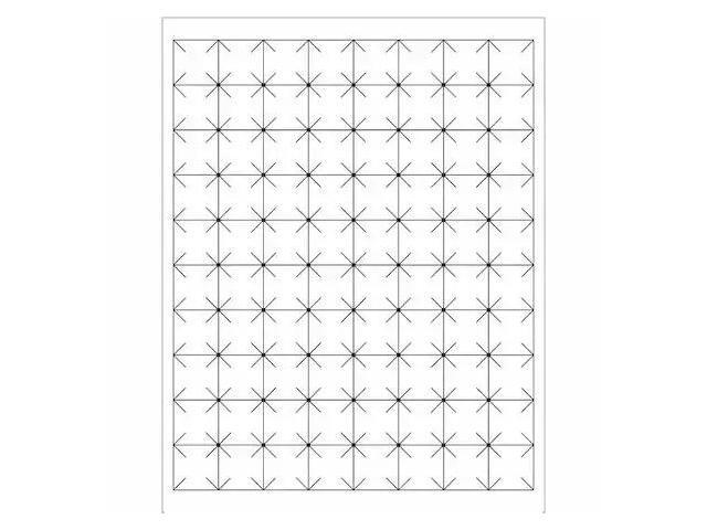 TAPE LOGIC LL105 Tape Logic Rectangular Laser Labels, 1' x 1', White, 8000/Case