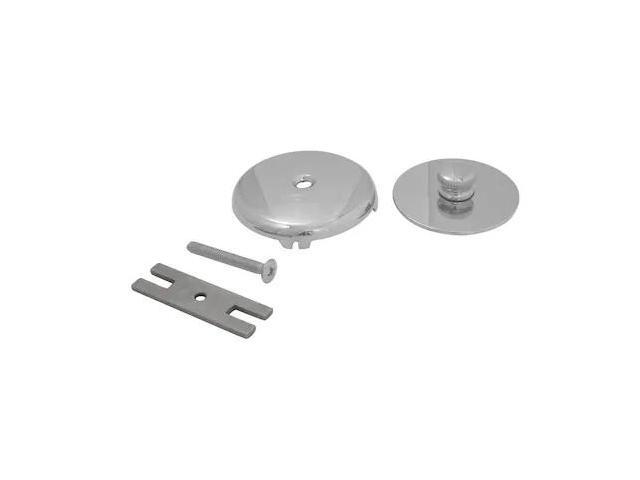 Kingston Brass DTL5303A1 Quick Cover Up Tub Stopper with Overflow Plate, Polishe