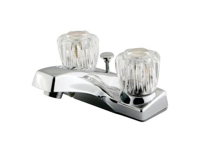 Kingston Brass KB101B Columbia Centerset Lavatory Faucet with Brass Pop-Up, Polished Chrome