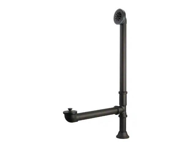 Kingston Brass CC208 Vintage Exposed Brass Clawfoot Tub Drain with 27' Max Heigh, Oil Rubbed Bronze
