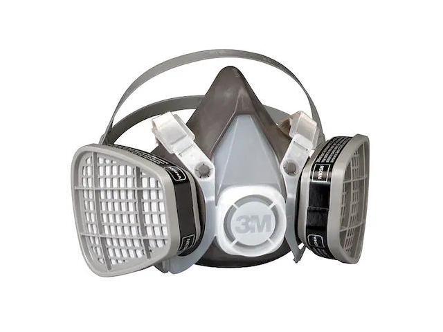 3M 5301 Half Mask Respirator Kit, 2 Cartridges Included, 5000 Series, Organic