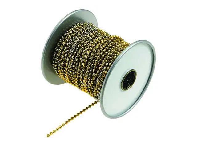 LUCKY LINE 31800 Bead Chain Sp,Gld,Yel Brs,100 ft.