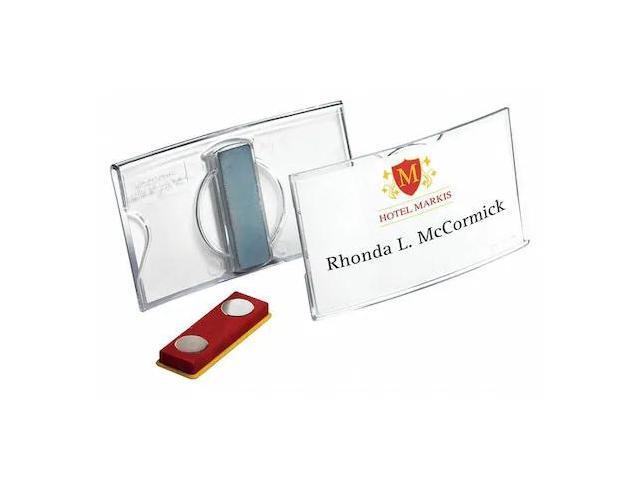 DURABLE OFFICE PRODUCTS 812319 Name Badge,Magnet,1/4' W,1-11/16' H,PK25