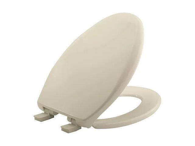 BEMIS GR1200E4 006 Toilet Seat, With Cover, Plastic, Elongated, Bone