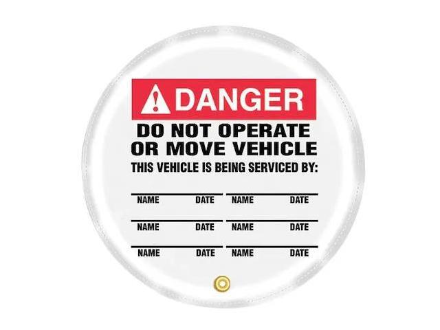 ACCUFORM KDD731 Steering Wheel Cover,Do Not Operate,24